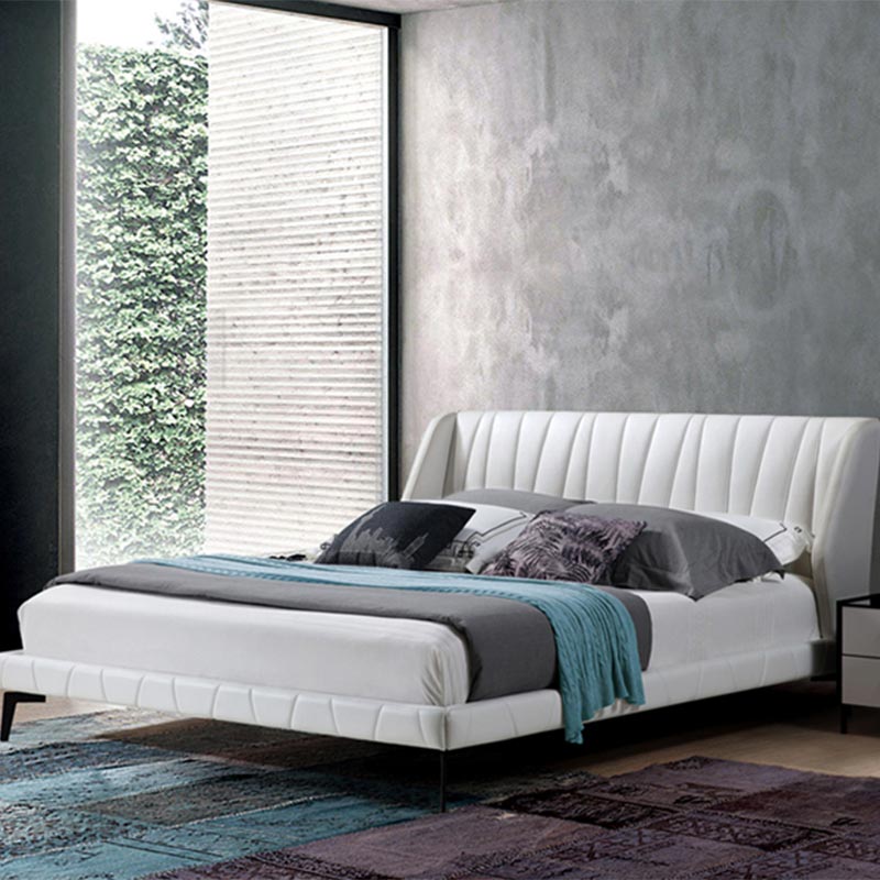 पर्यावरण के अनुकूल देवदार की लकड़ी और चमड़े का नरम बिस्तर